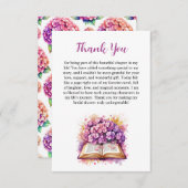 Carte de remerciement sur le thème du livre Hydran (Devant / Derrière)