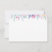 Carte de remerciement Tasse à thé avec Fleurs (Dos)