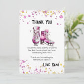 Carte de remerciement téléchargeable pour un anniv (Debout devant)