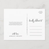 Carte de remerciement Tournesol de campagne (Dos)