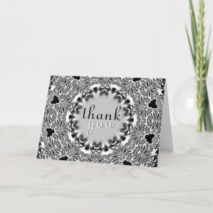 Carte de remerciement Tribal Lace Merci Gracias Da