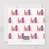 Carte de remerciement Ver dans le corail et rose p (Dos)