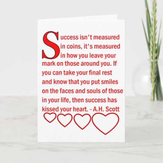 Carte de remerciement véritable trésor (Devant)