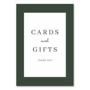 Carte de remerciement verte minimaliste Grateful