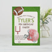 Carte de remerciement verticale pour fête d'annive (Debout devant)