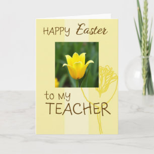 Carte de remerciement Yellow Bloom