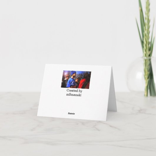 Carte de remerciements (Dos)