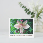 CARTE DE REMERCIEMENTS (Debout devant)