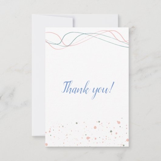 Carte de remerciements (Devant)