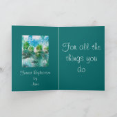 Carte de remerciements (Intérieur)