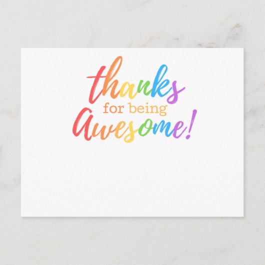 Carte de remerciements (Devant)