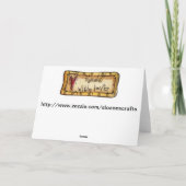 Carte de remerciements (Dos)