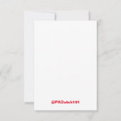 Carte de remerciements (Dos)