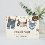 Carte de remerciements (Debout devant)