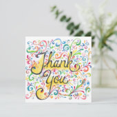 Carte de remerciements (Debout devant)