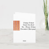 Carte de remerciements (Dos)