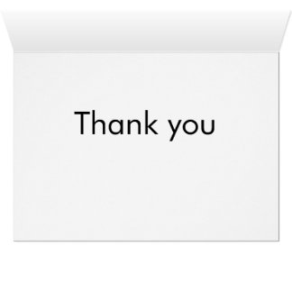 Carte de remerciements