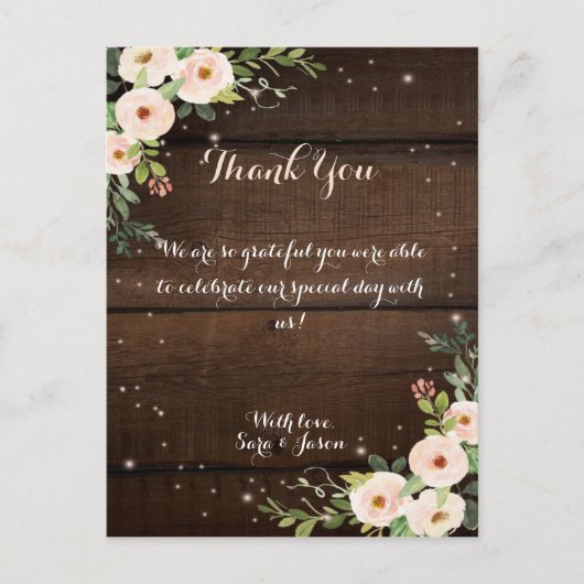 carte de remerciements (Devant)