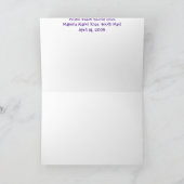 Carte de remerciements (Intérieur)