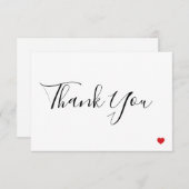 Carte de remerciements (Devant / Derrière)