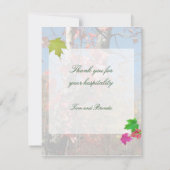 Carte de remerciements (Dos)