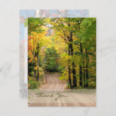 Carte de remerciements (Devant / Derrière)