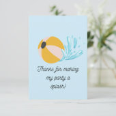 Carte de remerciements (Debout devant)