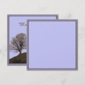 Carte de remerciements (Devant / Derrière)