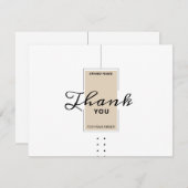 Carte de remerciements (Devant / Derrière)