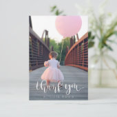 Carte de remerciements (Debout devant)