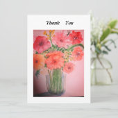 Carte de remerciements (Debout devant)