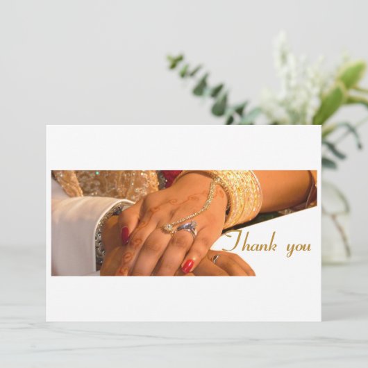 Carte de remerciements (Debout devant)