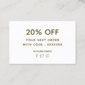 carte de remerciements (Dos)