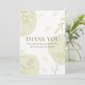 Carte de remerciements (Debout devant)