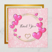 Carte de remerciements (Devant / Derrière)