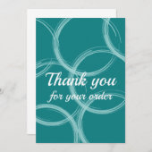 Carte de remerciements (Devant / Derrière)