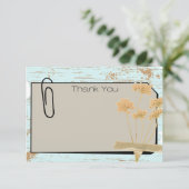 Carte de remerciements (Debout devant)