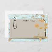 Carte de remerciements (Devant / Derrière)