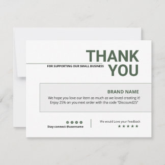 Carte de remerciements