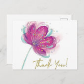 Carte de remerciements (Devant / Derrière)