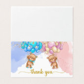 Carte de remerciements (Outside Unfolded)