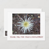 CARTE DE REMERCIEMENTS (Devant / Derrière)