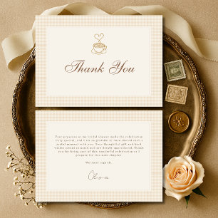 CARTE DE REMERCIEMENTS