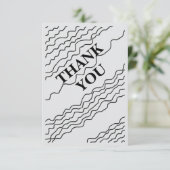 Carte de remerciements (Debout devant)