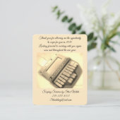 Carte de remerciements (Debout devant)