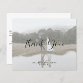 Carte de remerciements (Devant / Derrière)