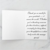 Carte de remerciements (Intérieur)