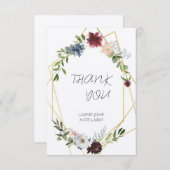 Carte de remerciements (Devant / Derrière)