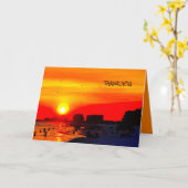 Carte de remerciements (Fleur jaune)