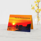 Carte de remerciements (Fleur jaune)